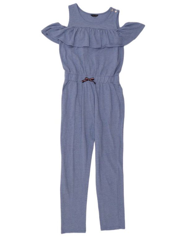 Tuta per ragazze Tommy Hilfiger con spalle scoperte e volant 13-14 anni Blu