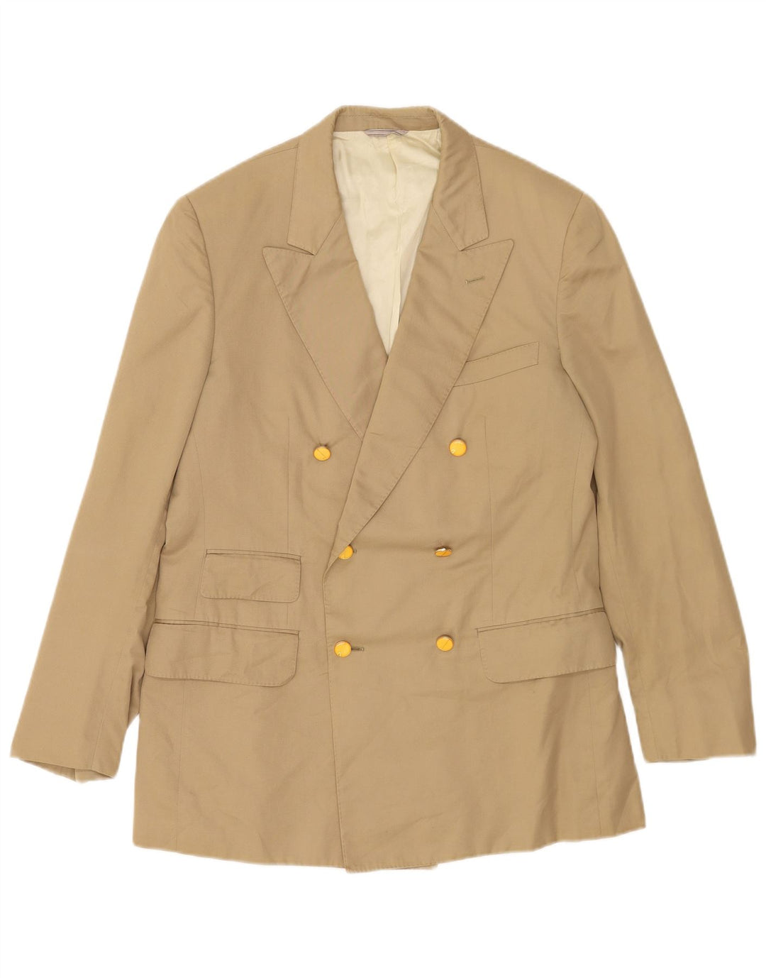 Giacca blazer doppiopetto da uomo DUNHILL UK 38 beige medio