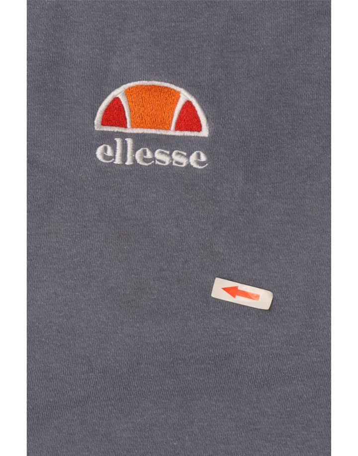 Felpa grafica da donna Ellesse Maglione UK 14 Large Blu Cotone