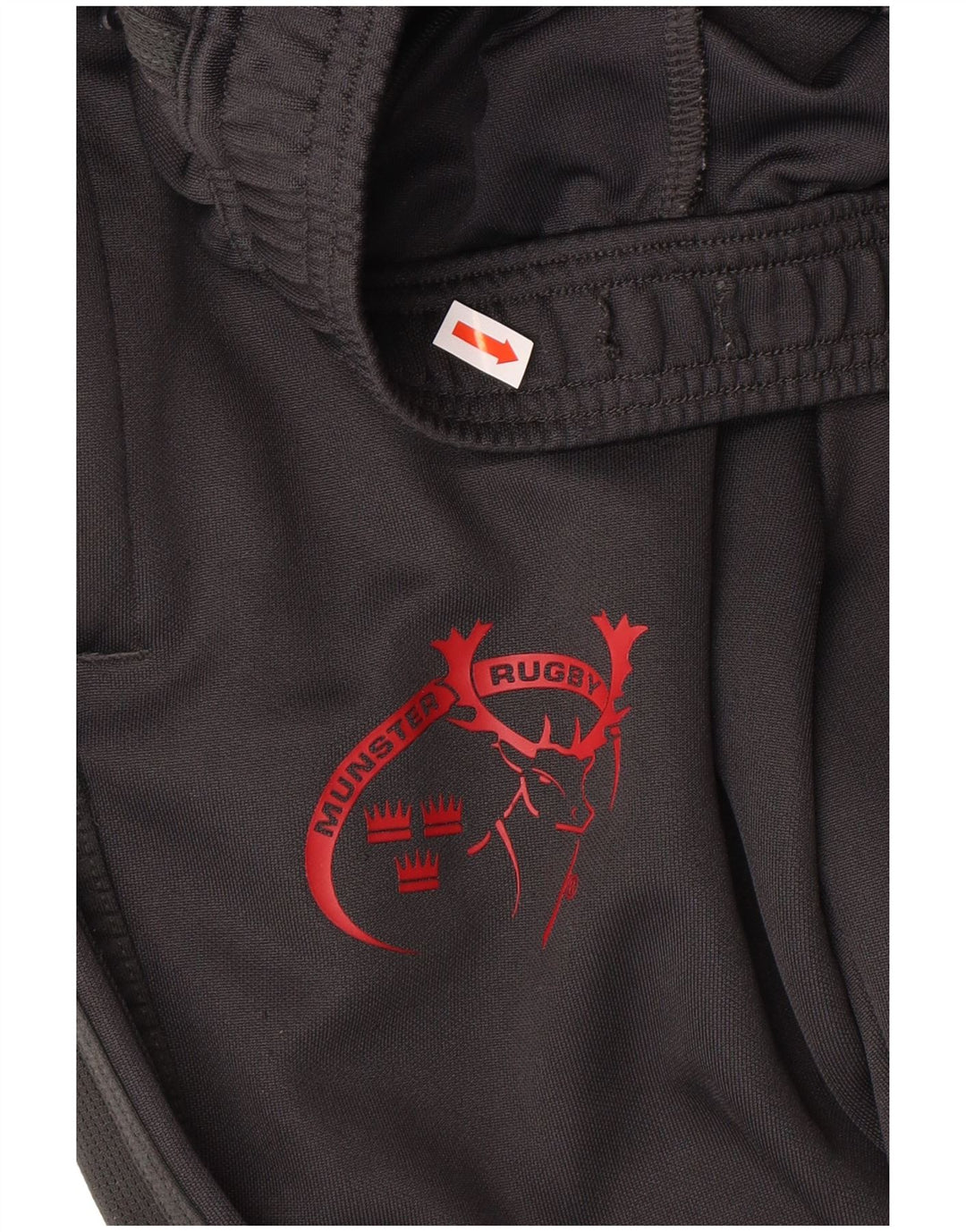 ADIDAS Pantaloni da tuta da rugby da uomo Munster da jogging piccoli in poliestere nero