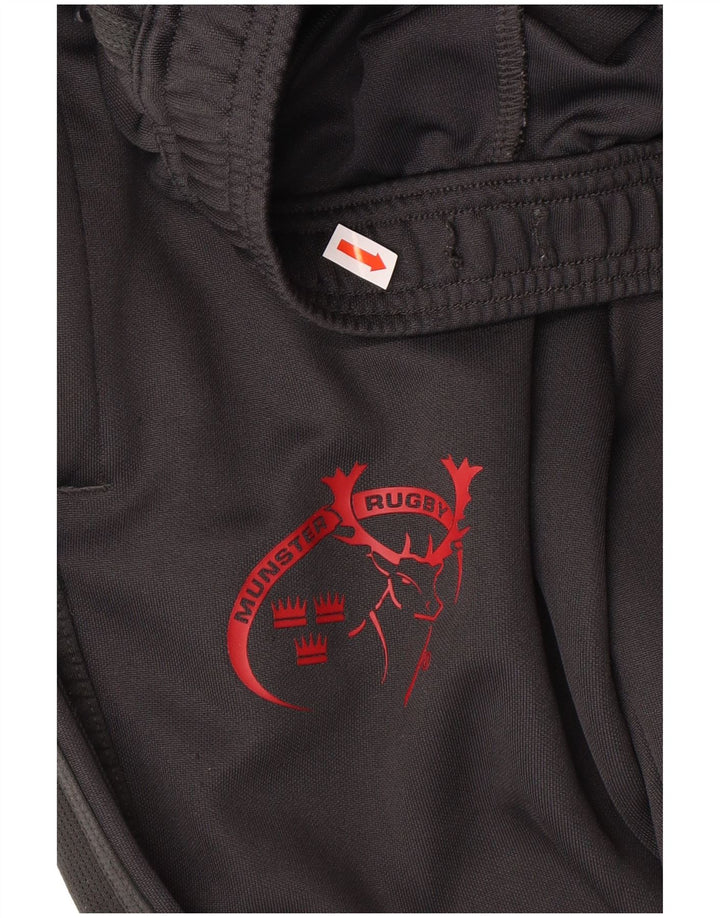 ADIDAS Pantaloni da tuta da rugby da uomo Munster da jogging piccoli in poliestere nero