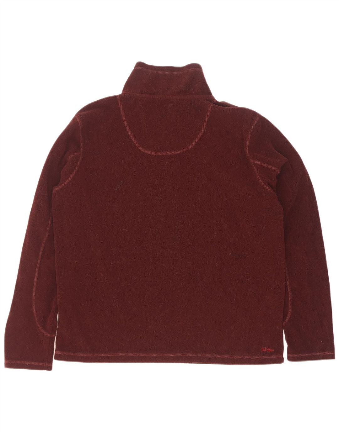 Maglione in pile da uomo con collo e zip Fat Face, grande, in poliestere marrone