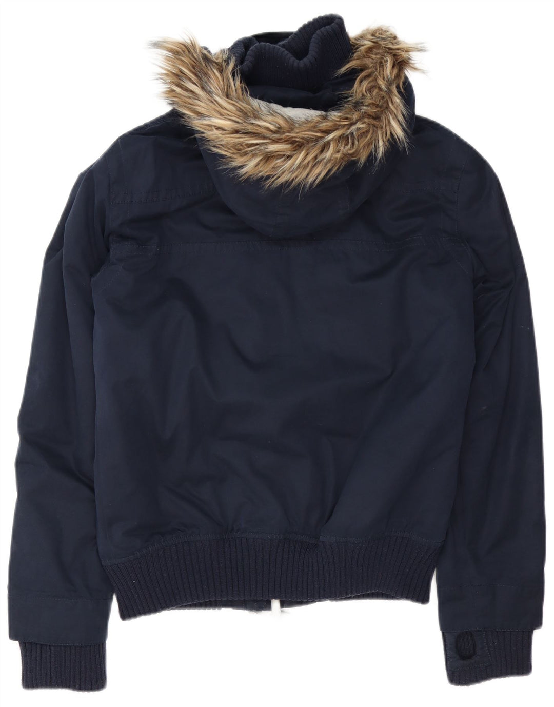 Giubbotto bomber con cappuccio da uomo The Windbomber Superdry UK 38 medio blu navy