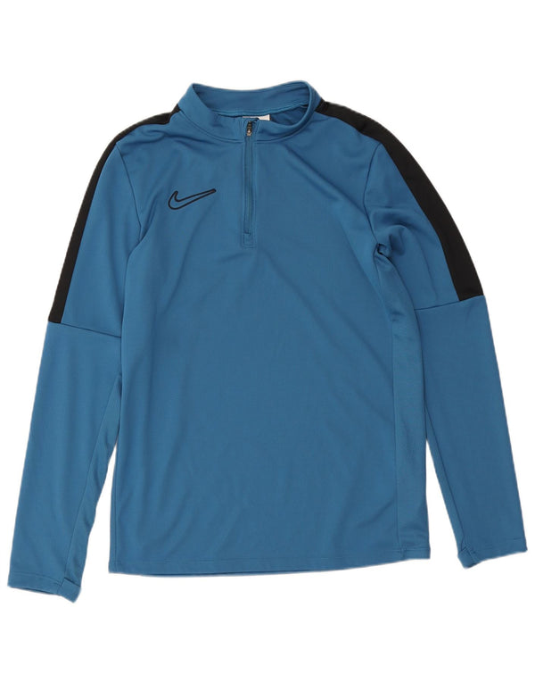 Nike Boys Dri Fit Pullover Tracksuit Top 10-11 Years Medium Blue