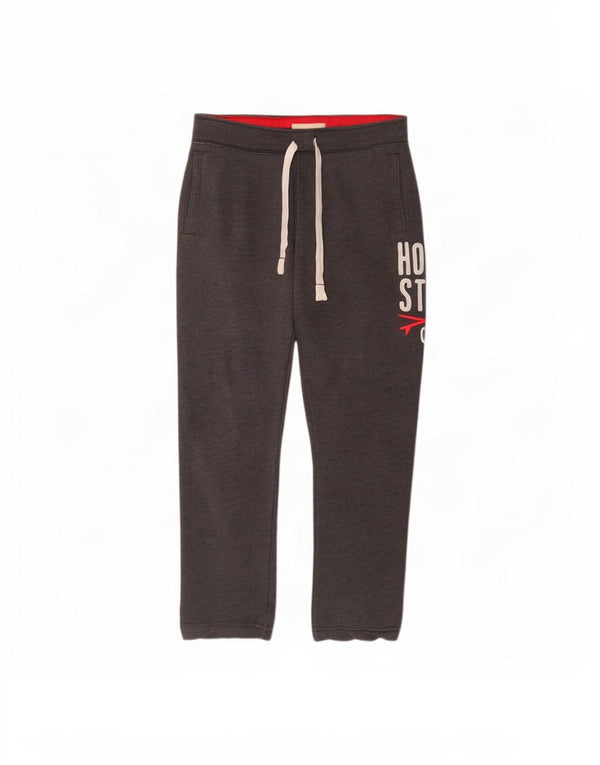 Pantaloni da tuta con grafica Hollister da donna UK 18 XL Cotone grigio