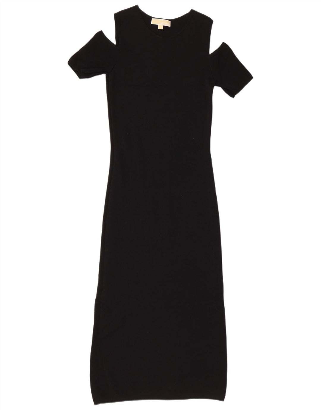 MICHAEL KORS Abito lungo da donna con spalle scoperte UK 12 Viscosa nera media