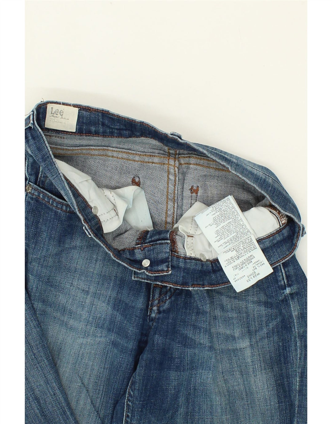 LEE Womens Bonnie Slim Jeans W29 L28 Blue Cotton Vintage Lee and Second-Hand Lee from Messina Hembry 