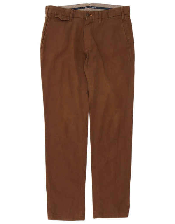 Pantaloni chino vestibilità casual da uomo Massimo Dutti EU 40 Medium W31 L32 Marrone
