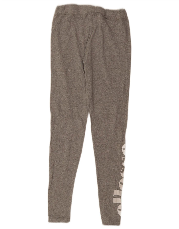 Leggings grafici da donna Ellesse UK 10 piccolo cotone grigio