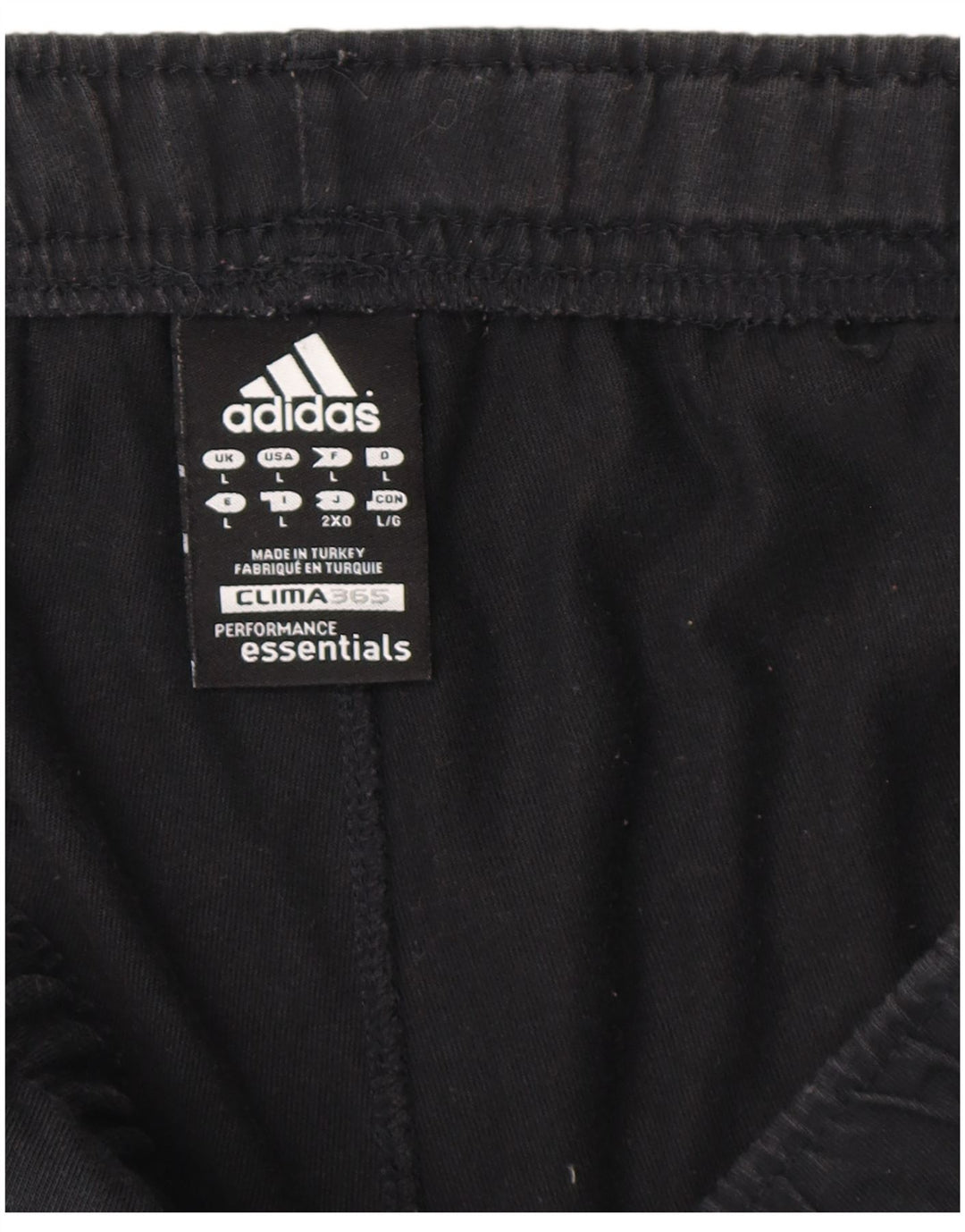 Pantaloncini sportivi ADIDAS Clima 365 grandi in cotone nero