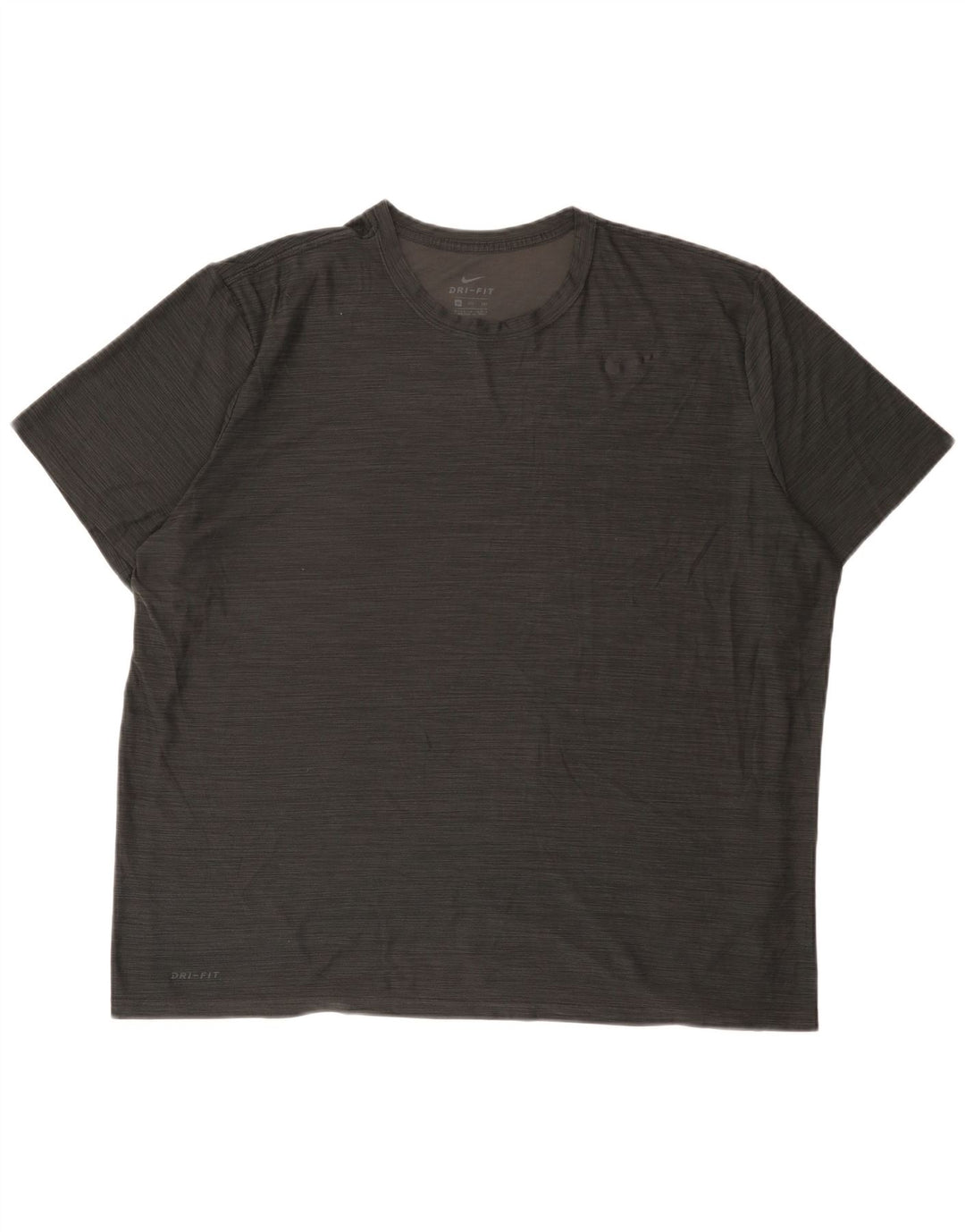 T-shirt da uomo Nike Dri Fit Top 2XL poliestere chiazzato grigio