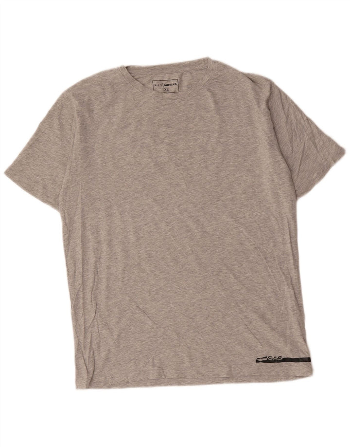 T-shirt da uomo Gas Top XL in cotone grigio
