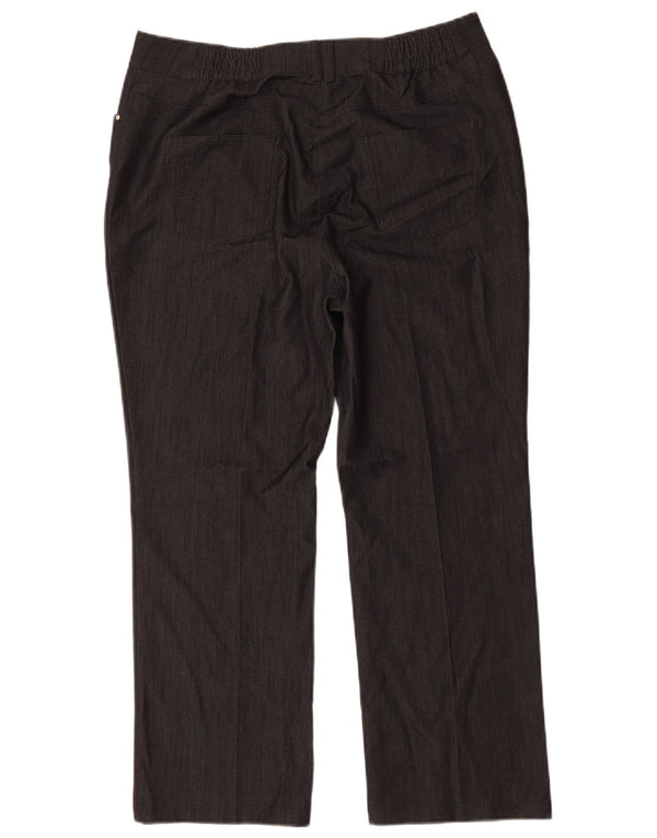 Pantaloni casual dritti da donna Marks & Spencer UK 14 Large W34 L27 Neri
