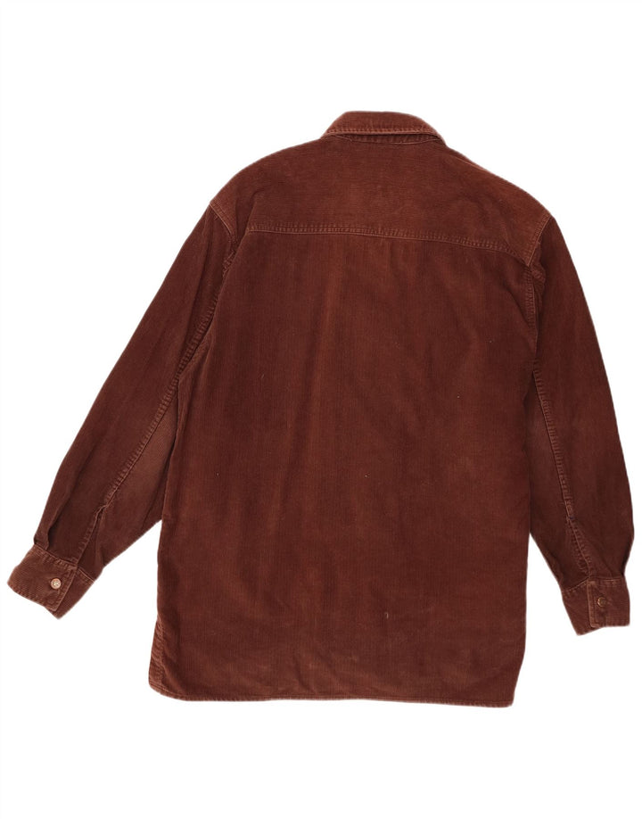 Camicia da uomo in velluto a coste Lee grande in cotone marrone