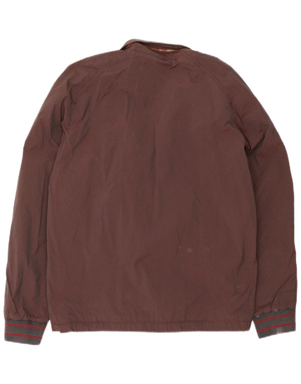 Giubbotto bomber da uomo Ted Baker taglia 4 grande quadretto marrone