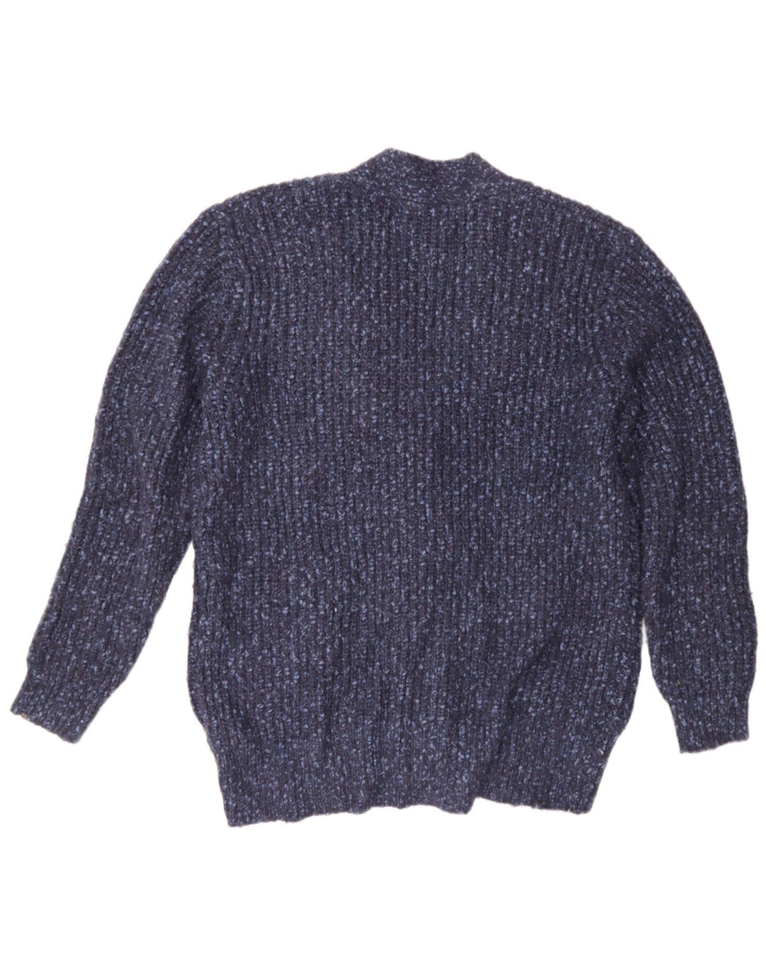 Maglione cardigan oversize da donna Marks & Spencer UK 14 Blu medio screziato