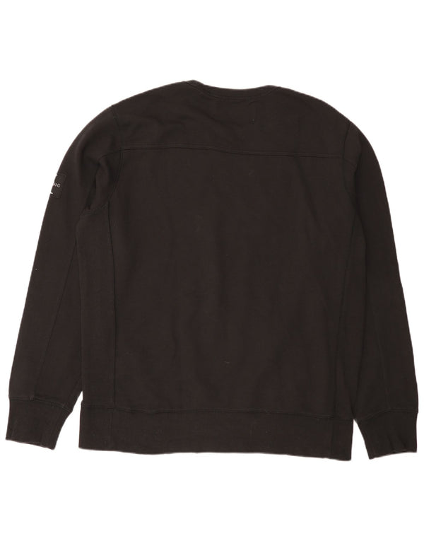 Calvin Klein Jeans Uomo Felpa Maglione 2XL Cotone Nero