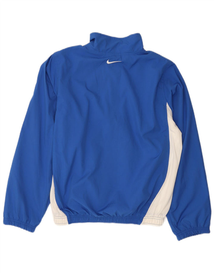 Giacca da tuta da uomo Nike UK 36/38 Small Blu Colourblock Poliestere