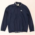 Giacca antipioggia da uomo ADIDAS UK 40/42 medio poliestere blu navy