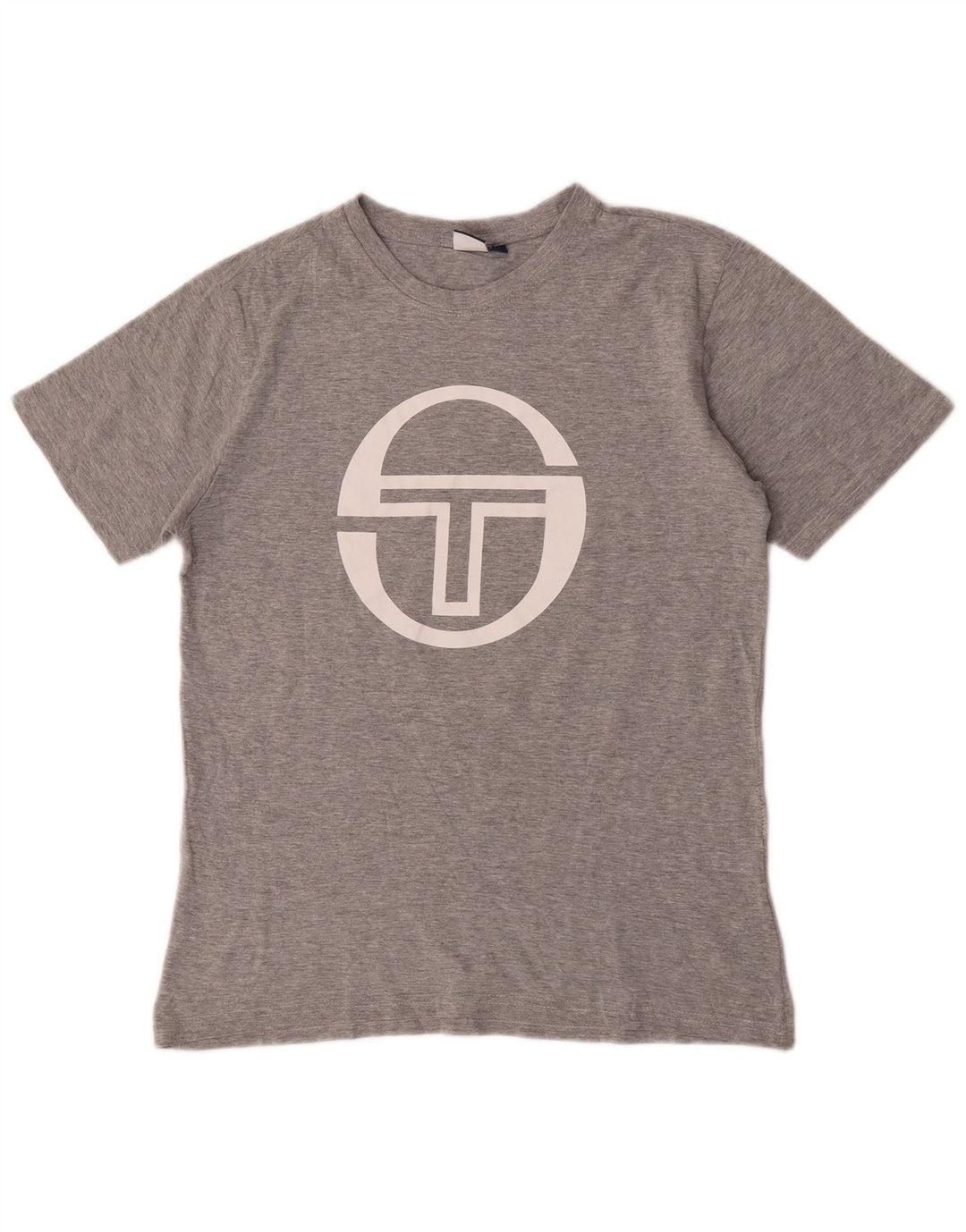 T-shirt grafica da uomo Sergio Tacchini Top in cotone chiazzato grigio medio