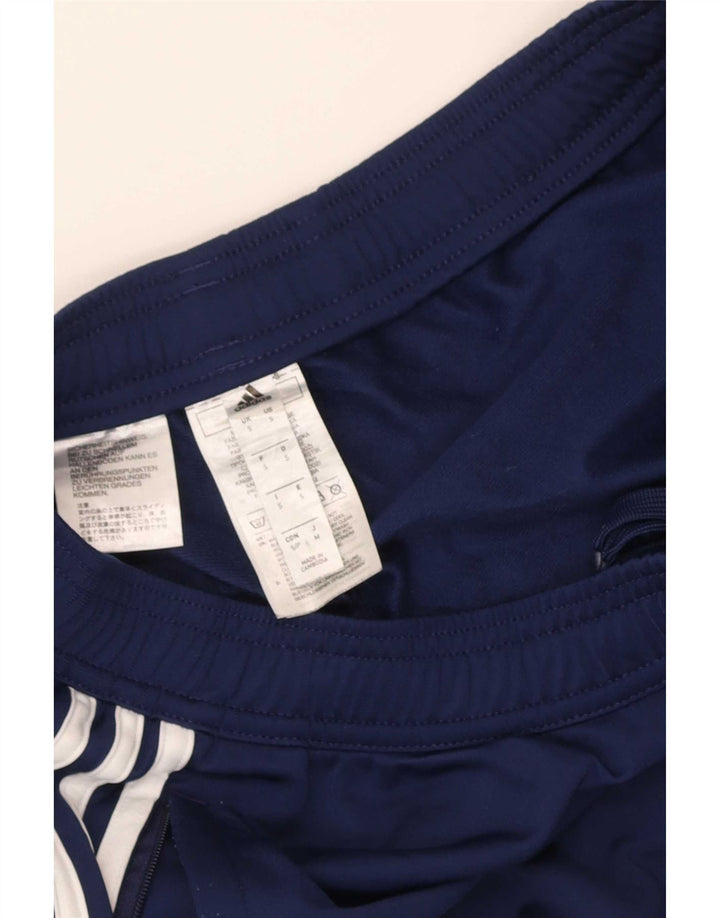 Pantaloni da tuta da uomo Adidas Small in poliestere blu navy