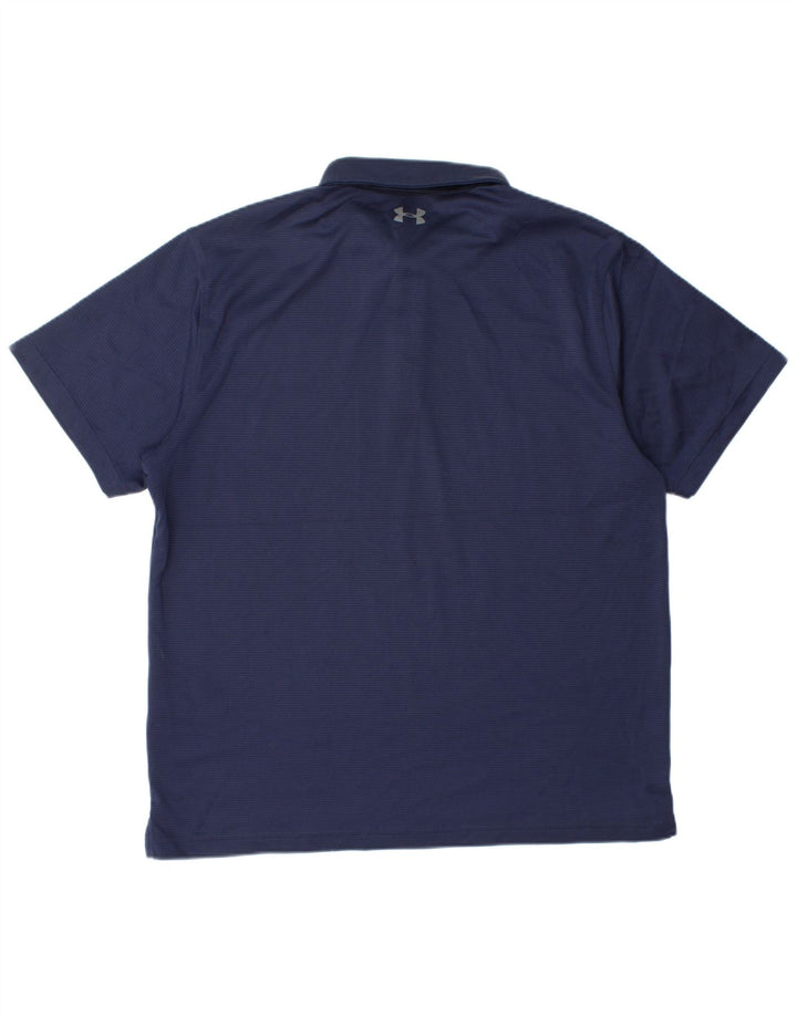 Polo da uomo UNDER ARMOUR Heat Gear XL blu navy in poliestere