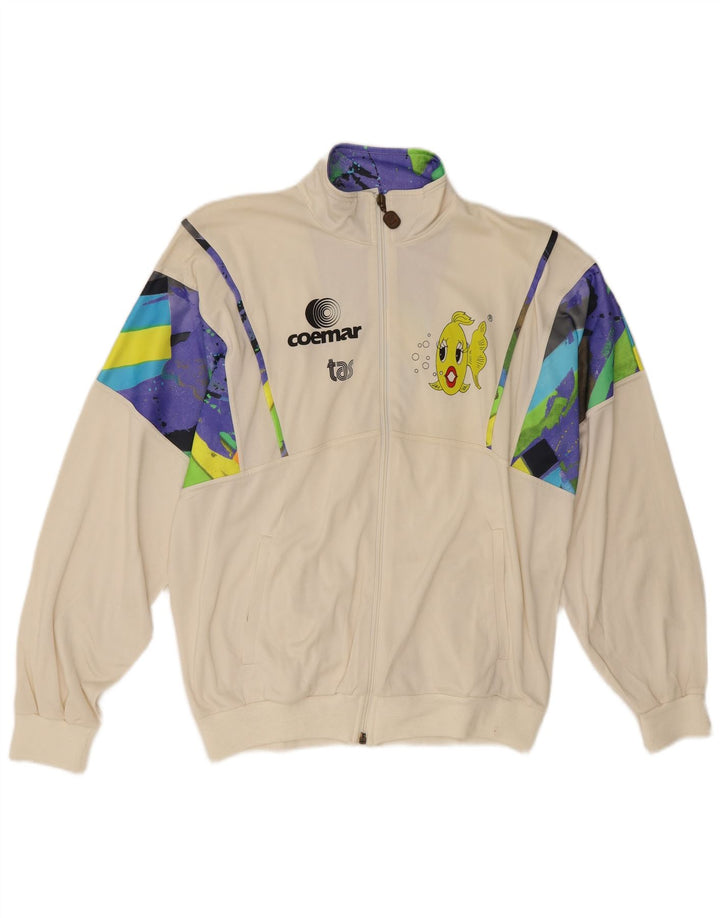 Giacca da ginnastica grafica da uomo Gazelle, colore medio, bianco sporco