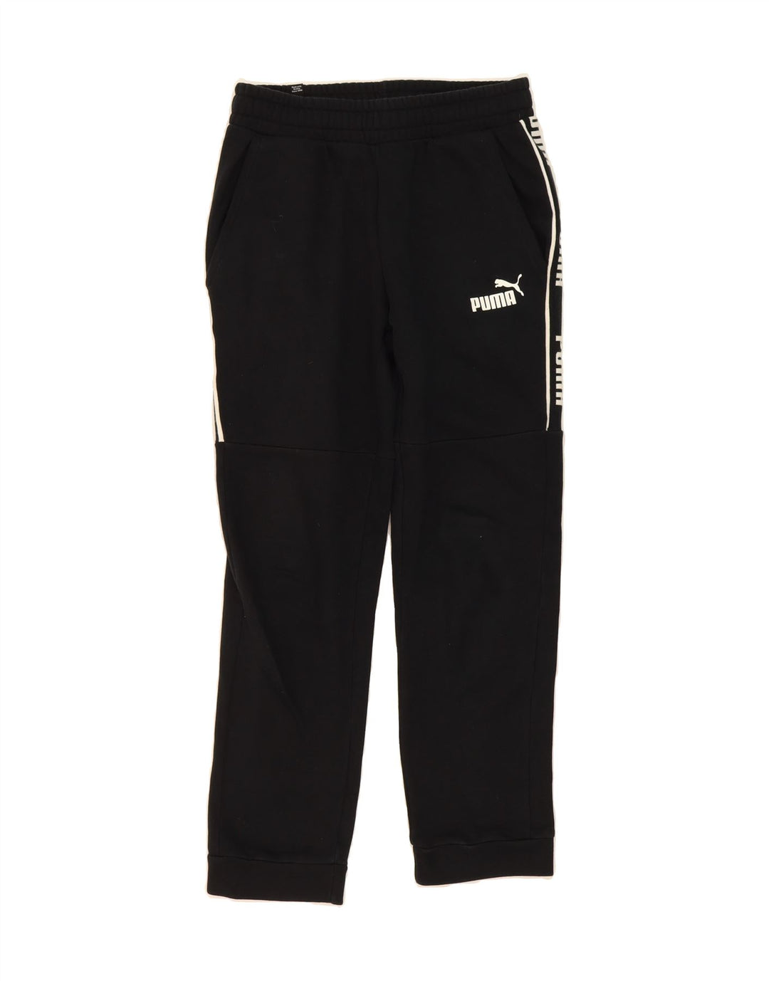 PUMA Mens Graphic Tracksuit Trousers Joggers Small Black Cotton Vintage Puma and Second-Hand Puma from Messina Hembry 