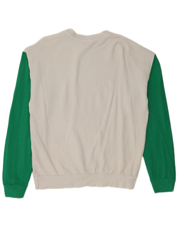 Benetton Uomo Felpa grafica Peanuts Maglione color block bianco medio