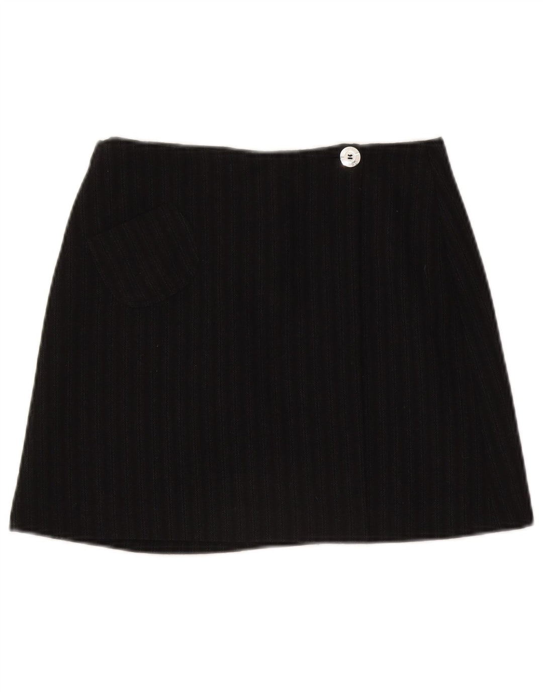 Minigonna da donna C'EST COMMECA UK 12 media W28 lana a righe nere