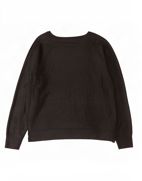 Top Zara da donna, vestibilità ampia, vestibilità ampia, UK 18 XL, viscosa nera
