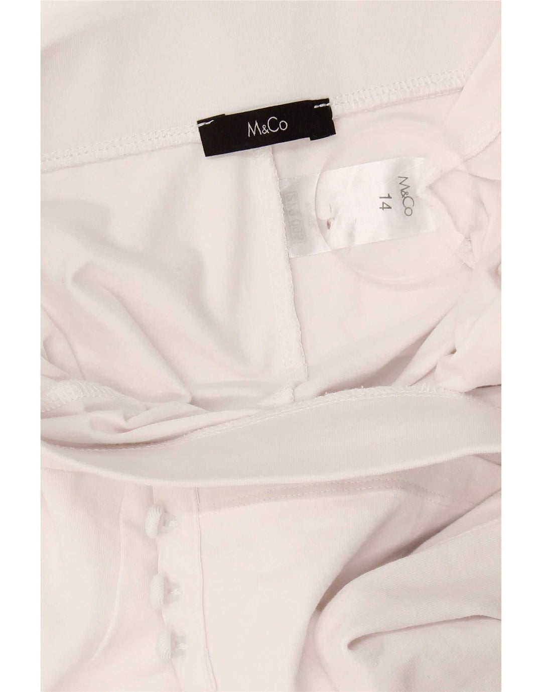 Leggings Capri da donna M&Co UK 14 grande cotone bianco