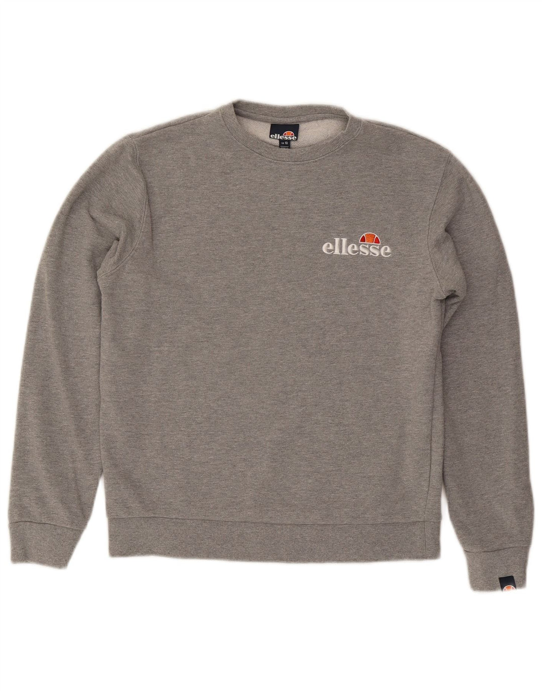 Felpa oversize con grafica da donna Ellesse, maglione UK 10, piccola grigia chiazzata