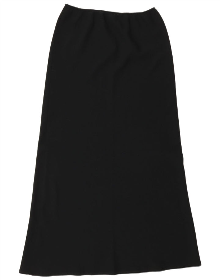 Gonna lunga da donna a vita alta Benetton IT 44 media W26 poliestere nero