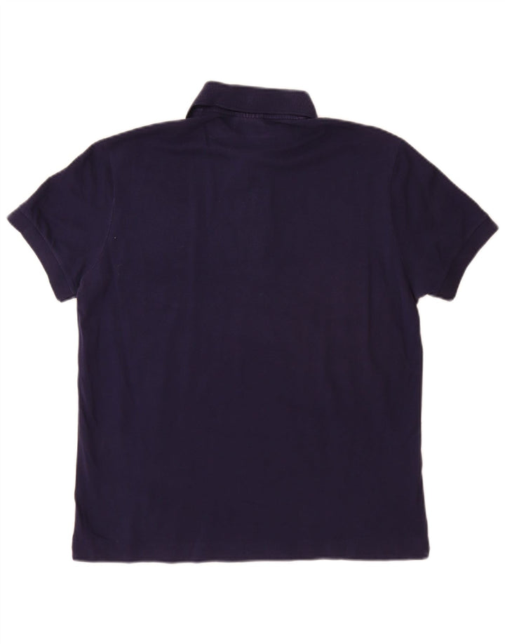 Polo da uomo Lacoste taglia 3 piccola in cotone blu navy
