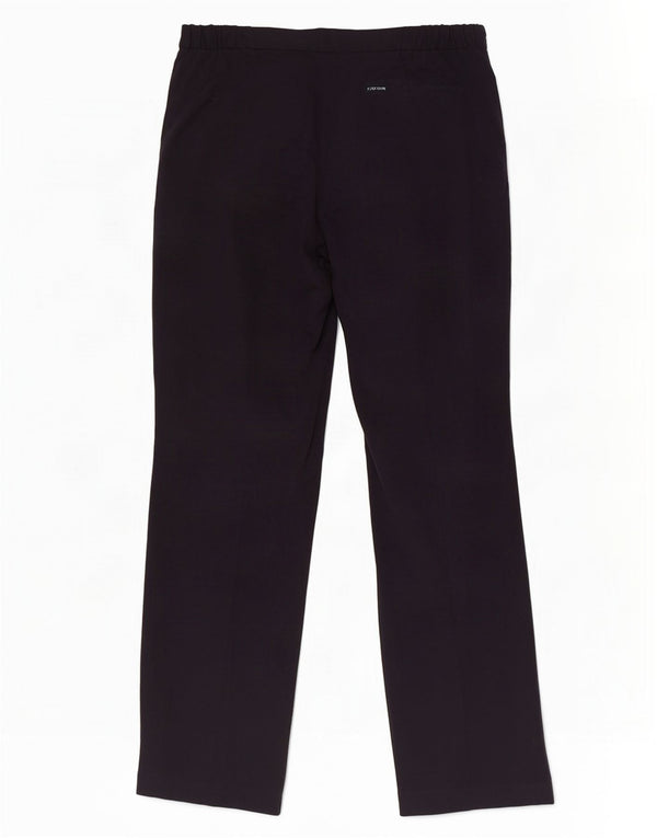 Marks & Spencer Womens Casual Trousers UK 12 Medium W30 L28 Navy Blue