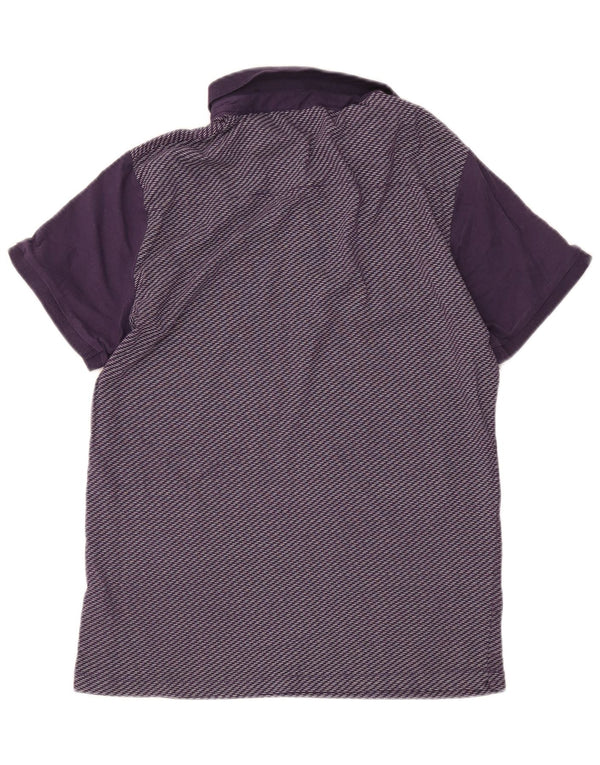 Polo da uomo French Connection grande cotone a righe viola
