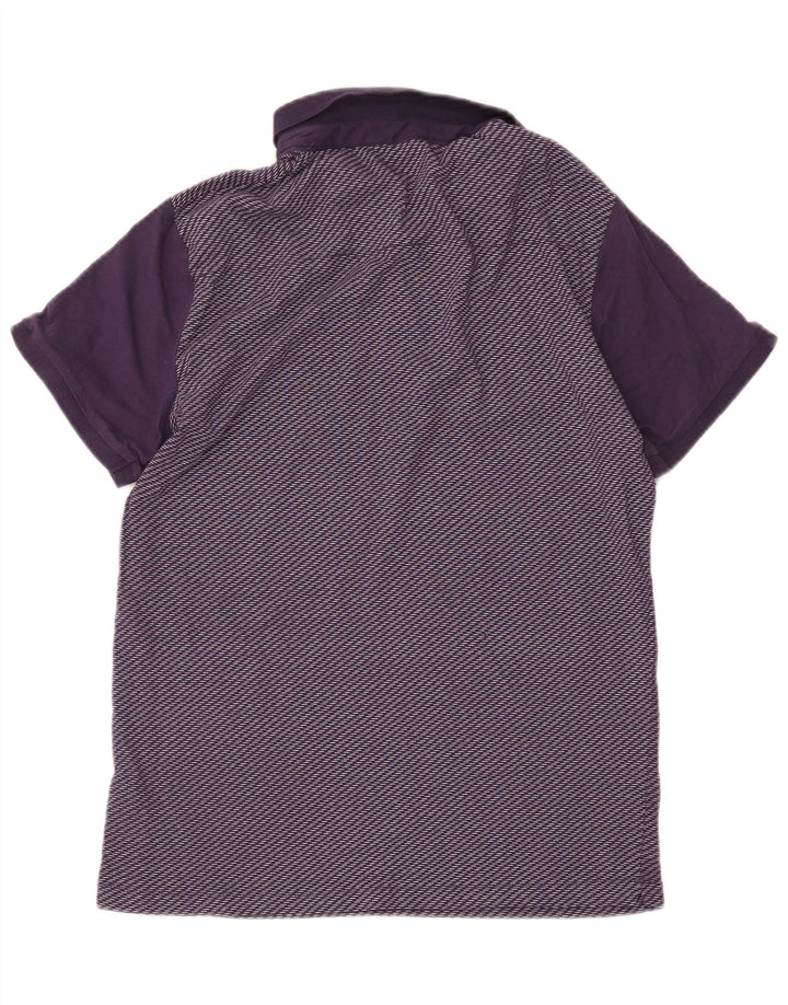 Polo da uomo French Connection grande cotone a righe viola