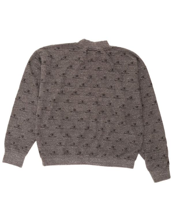 Felpa grafica da donna Champion Jumper UK 18 XL Cotone grigio