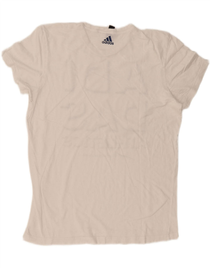 T-shirt grafica da uomo Adidas grande bianca