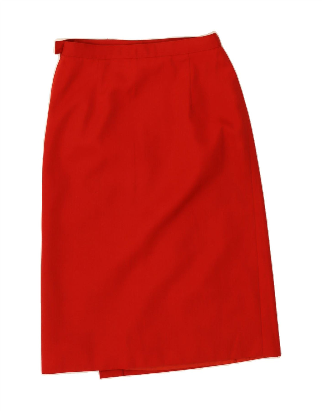 VINTAGE Womens High Waist Midi Skirt IT 44 Medium W26  Red Polyester Vintage Vintage and Second-Hand Vintage from Messina Hembry 