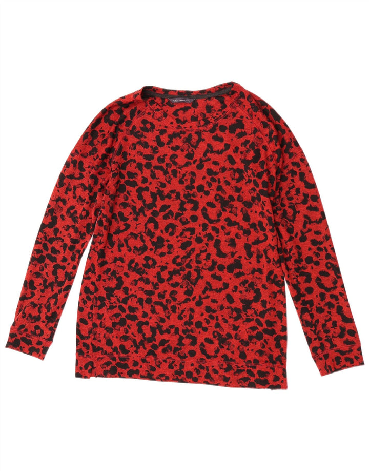 Maglione maglione con scollo a barca da donna Marks & Spencer UK 12 rosso medio
