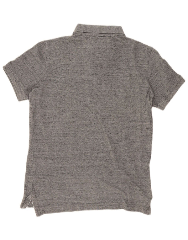 Polo da uomo Superdry grigio medio chiazzato