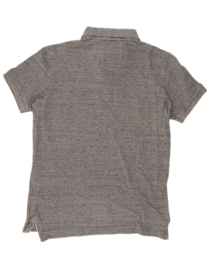 Polo da uomo Superdry grigio medio chiazzato