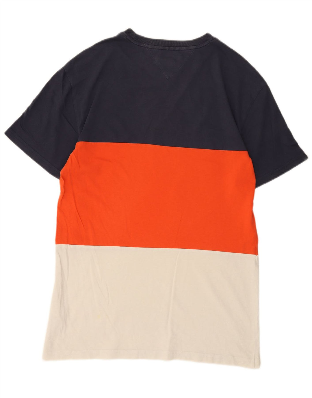 T-shirt da uomo Tommy Hilfiger Top grande in cotone color block multicolore