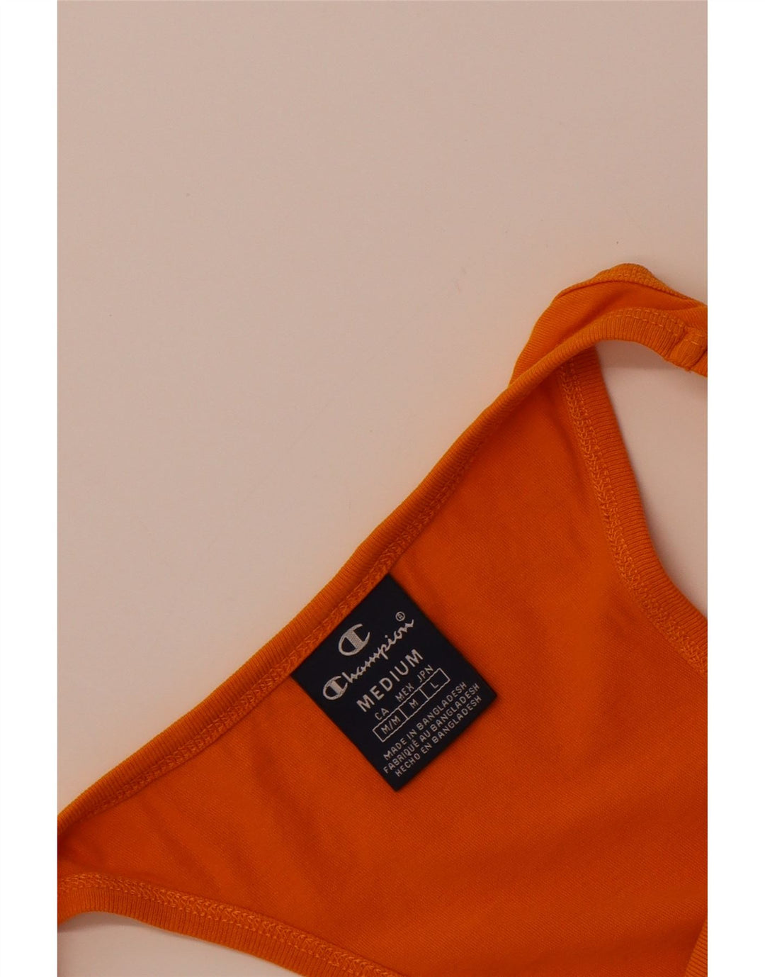 CHAMPION Womens Graphic Vest Top UK 12 Medium Orange