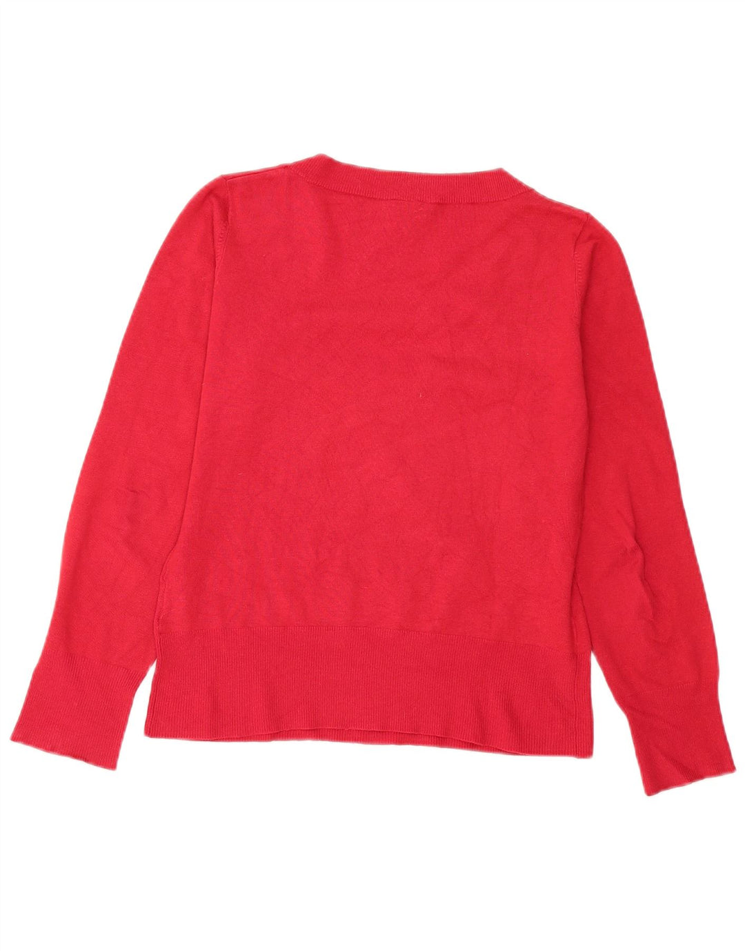 Maglione da donna con scollo a V Ellesse UK 12 Viscosa rossa media