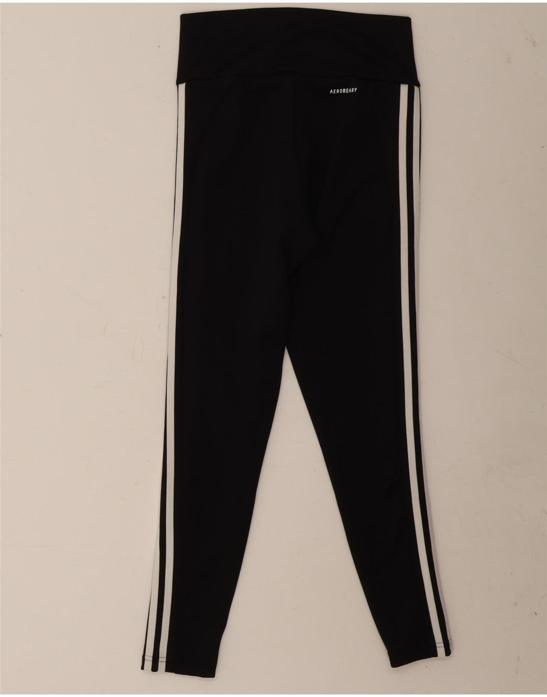 Leggings Adidas Aeroready da donna UK 8/10 Piccolo poliestere nero