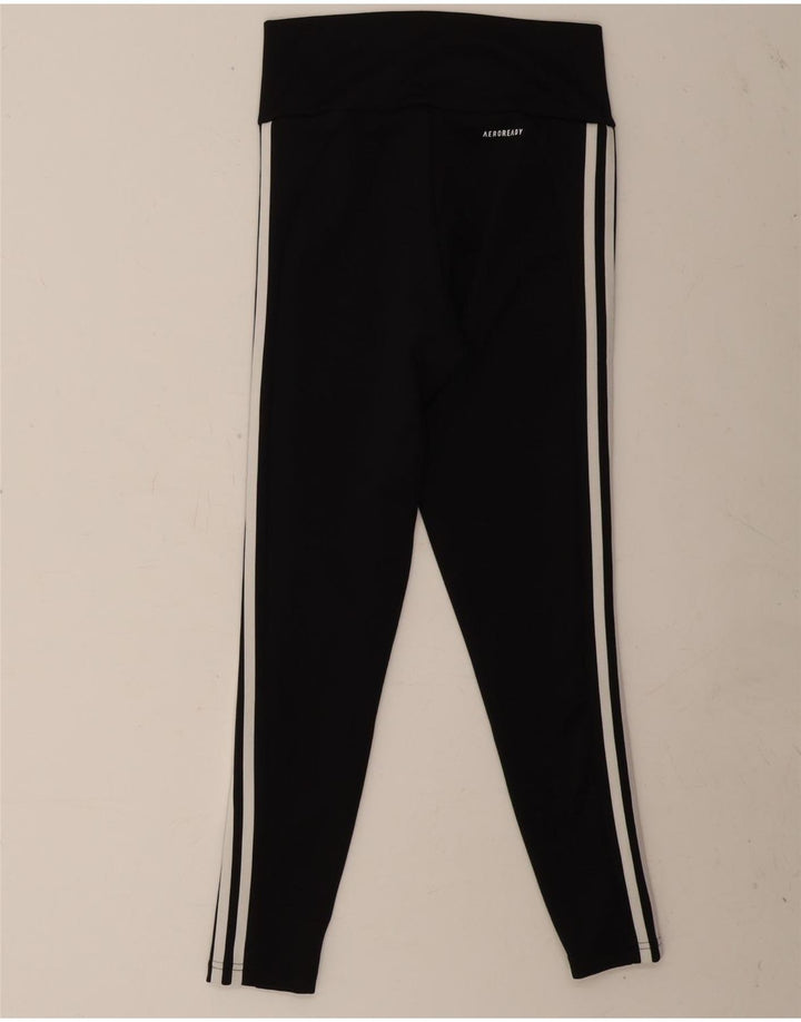 Leggings Adidas Aeroready da donna UK 8/10 Piccolo poliestere nero