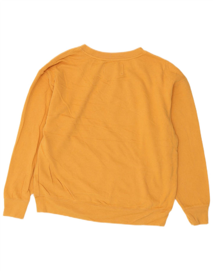 Felpa oversize da donna Calvin Klein Jeans Jumper UK 10 Small Giallo